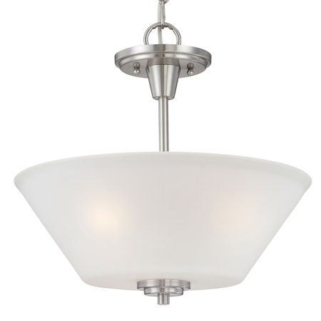 Elk Home Pittman 15'' Wide 2-Light Pendant, Brushed Nickel 190043217